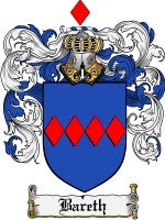 Bareth coat of arms family crest download