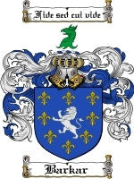 Barkar coat of arms family crest download