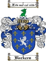Barkers coat of arms family crest download