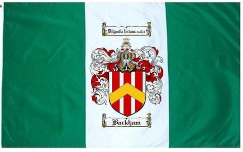 Barkham family crest coat of arms flag