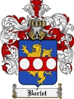 Barlet coat of arms family crest download