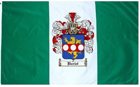 Barlet family crest coat of arms flag
