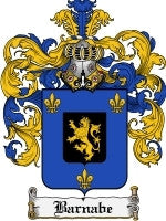 Barnabe coat of arms family crest download