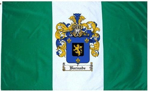 Barnabe family crest coat of arms flag