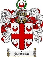 Barnam coat of arms family crest download