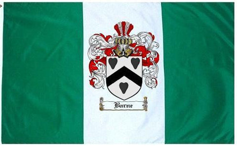 Barne family crest coat of arms flag