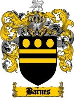 Barnes coat of arms family crest download