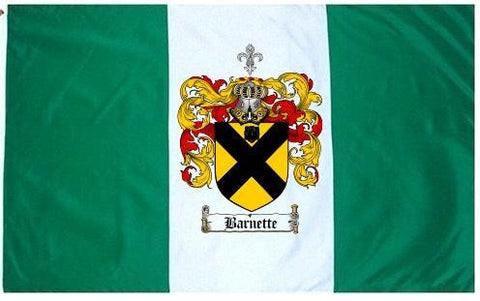 Barnette family crest coat of arms flag