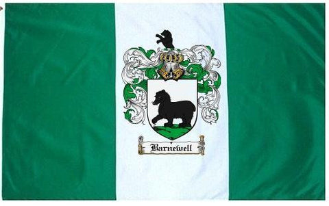 Barnewell family crest coat of arms flag