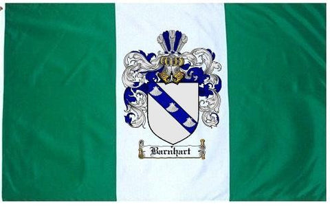 Barnhart family crest coat of arms flag