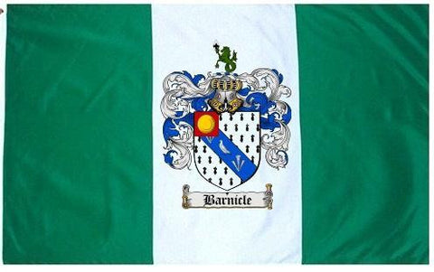 Barnicle family crest coat of arms flag