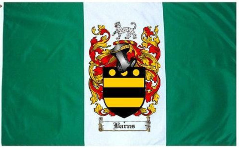 Barns family crest coat of arms flag