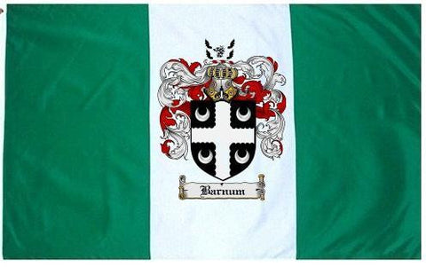 Barnum family crest coat of arms flag