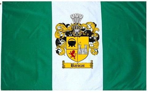 Barocas family crest coat of arms flag