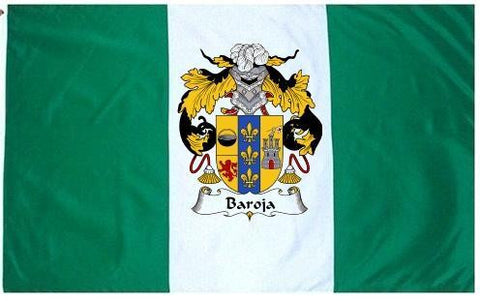 Baroja family crest coat of arms flag