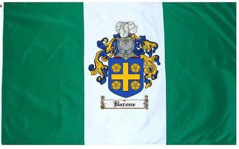 Barone family crest coat of arms flag