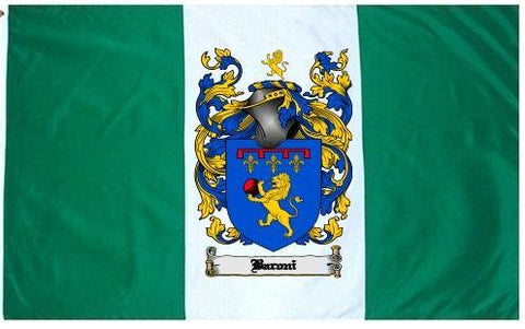 Baroni family crest coat of arms flag