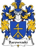 Barowroski coat of arms family crest download