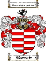 Barratt coat of arms family crest download