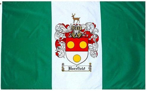 Barrfield family crest coat of arms flag