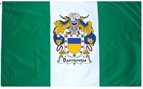 Barrientos family crest coat of arms flag