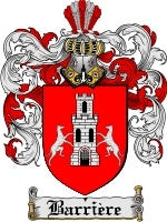 Barriere coat of arms family crest download