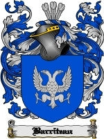 Barriteau coat of arms family crest download