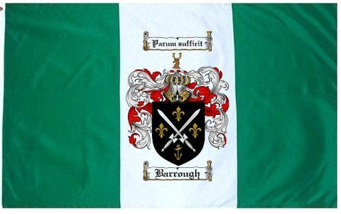 Barrough family crest coat of arms flag