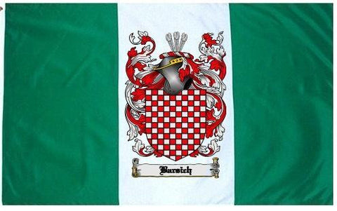 Barsich family crest coat of arms flag