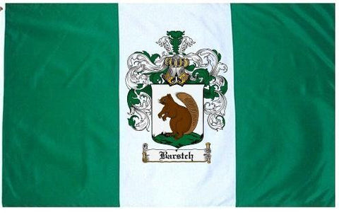 Barstch family crest coat of arms flag
