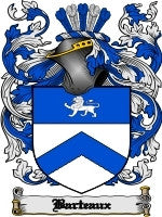 Barteaux coat of arms family crest download
