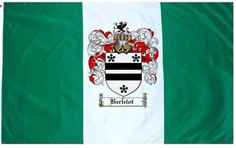 Bartelot family crest coat of arms flag