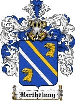Barthelemy coat of arms family crest download