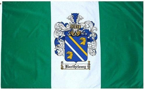 Barthelemy family crest coat of arms flag