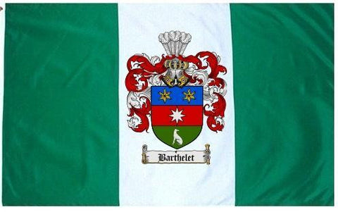 Barthelet family crest coat of arms flag