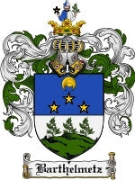 Barthelmetz coat of arms family crest download