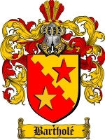 Barthole coat of arms family crest download