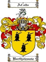 Bartholemew coat of arms family crest download