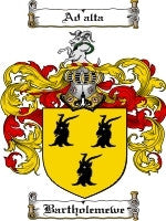 Bartholemewe coat of arms family crest download
