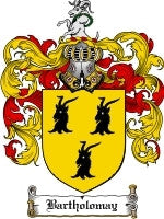 Bartholomay coat of arms family crest download