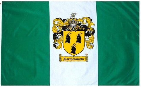 Bartholomew family crest coat of arms flag