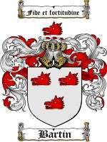 Bartin coat of arms family crest download