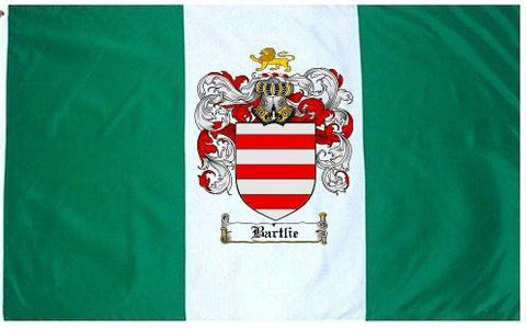 Bartlie family crest coat of arms flag