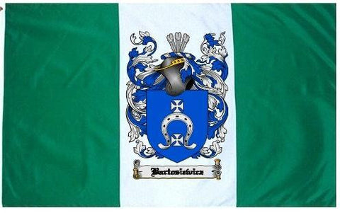 Bartosiewicz family crest coat of arms flag