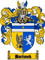 Bartunek coat of arms family crest download
