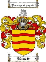 Basett coat of arms family crest download