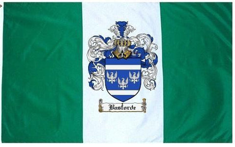 Basforde family crest coat of arms flag