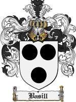 Basill family crest coat of arms emailed to you within 24 hours ...