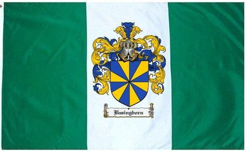Basingborn family crest coat of arms flag