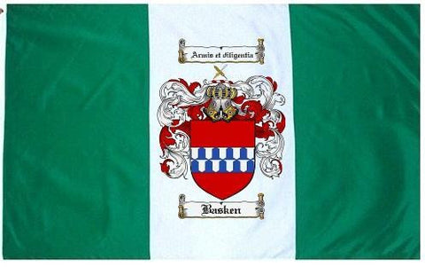 Basken family crest coat of arms flag
